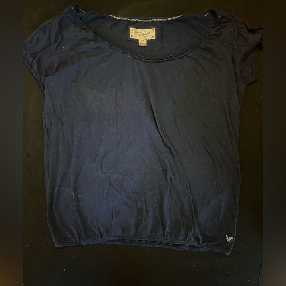 American Eagle Outfitters Dark Blue Blouse